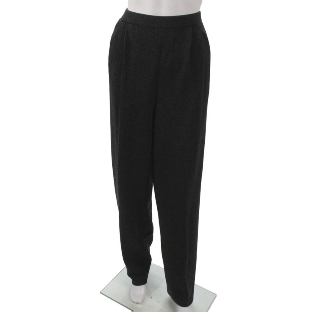 St. John Collection By Marie Gray Women Dress Pants Dark Gray Wool Size 12